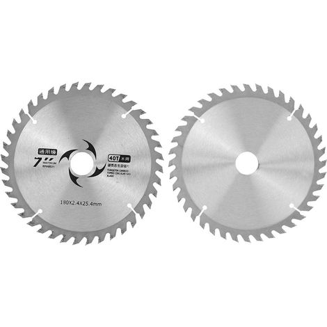 Disque de coupe rond en carbure pour scie circulaire, outils de travail du bois, 7 pouces, 40 dents (1/5)
