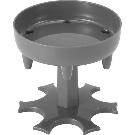Distributeur de verres à shot rotatif 6 places, support pour verres et rangement à vin, idéal pour bar ou fête à la maison, modèle gris. (1/5)