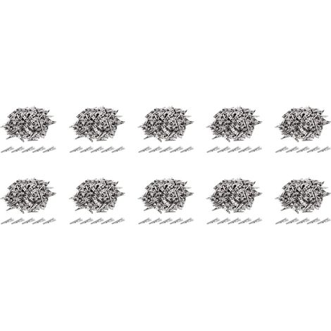 1000PCS 1.06 Pouces / 27mm Mini Pinces Crocodiles En Métal, Pinces Crocodile Pinces à Ressort de Ligne de Test Plaquées Nickel Ton Argent. (1/5)