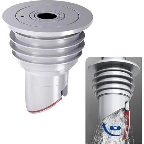 Washing Machine Hose Gasket, Gray Anti Odor Plug Washing Machine Drain Pipe Sealing Cap, Deodorant Drain Pipe Gasket for Home Kitchen, M(45 (1/4)