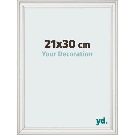 yd. - Cadre photo 21x30 - Blanc Patine - MDF - Lazio (1/5)