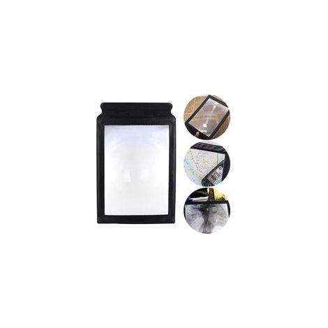 Loupe de LectureUltra Lumineuses, 4X Grande et légère permettant de Voir Une Page entière, Parfaite pour Les Personnes malvoyantes et Les Personnes âgées