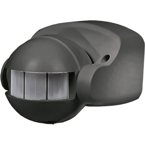 Détecteur de mouvement - KOBI - Infrarouge - IP44 - 140/180° - Noir