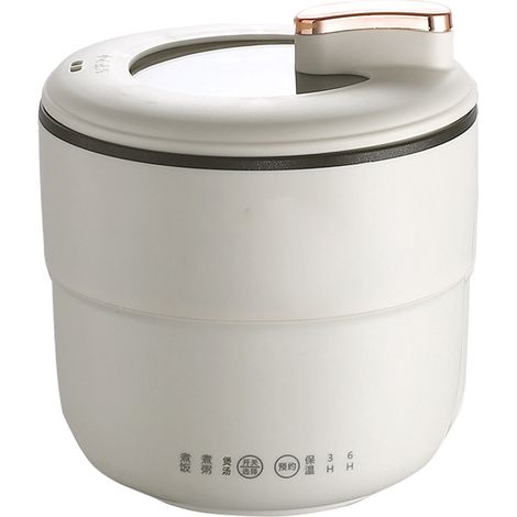 GARRYFIZH Mini cuiseur à riz Portable 1,8 l, petit appareil électrique antiadhésif avec Protection contre la surchauffe, mise hors tension automatique