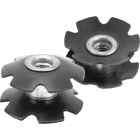 Écrou de fixation décoratif pour vélo, motif fleuri, diamètre 26.3mm, pour fourche avant et pièces bicycle. (1/5)