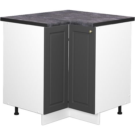 Mobile ad angolo cucina Fame-Line, Antracite-oro, 80.5 cm , PL Antracite, Vicco (1/5)