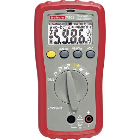 Multimètre 7202 Sefram Portable, 600V c.a. ( Prix pour 1 )