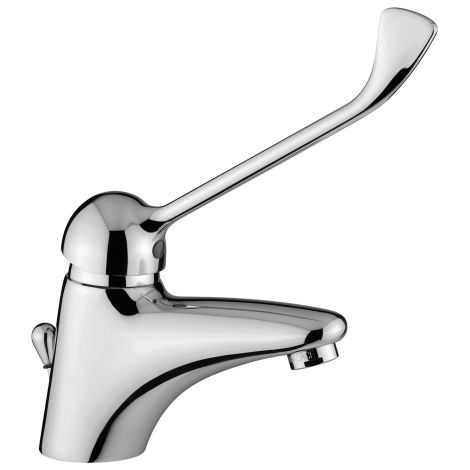 Waschtischmischer mit klinischem Hebel und 1 "G-Ablaufautomatik Paffoni Duemila Serie DU300CR  Verchromt - Messing