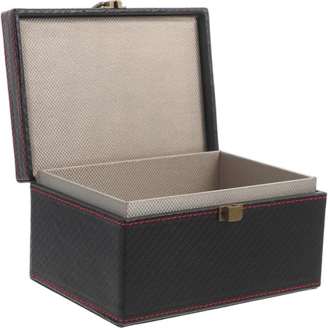 Caja de almacenamiento para coche de fibra Faraday, protección antirradiación, gran capacidad, soporte multifuncional para llaves y teléfono. (1/5)