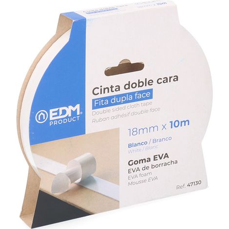 Nastro biadesivo 10 m x 18 mm EDM
