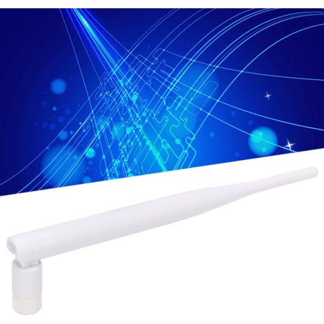 Antenne pliable 2,4 GHz avec connecteur semi-plastique plaqué or, grande taille, avec broche interne. Compatible avec routeurs sans fil, cartes réseau et antennes à gain élevé. Antenne omnidirectionne (1/5)