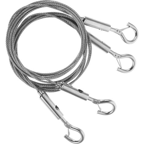 Crochets de suspension en câble d'acier inoxydable, longueur 2 m, (1/5)