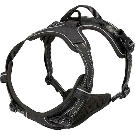 1 harnais pour chien noir taille L (1/5)