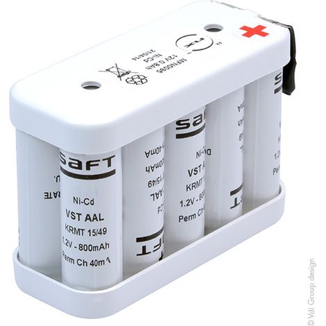 batterie - nicd - 10vt aa - 2 x 5aa - 12 volts - 800 mah - enix energies mfn0095 (1/2)