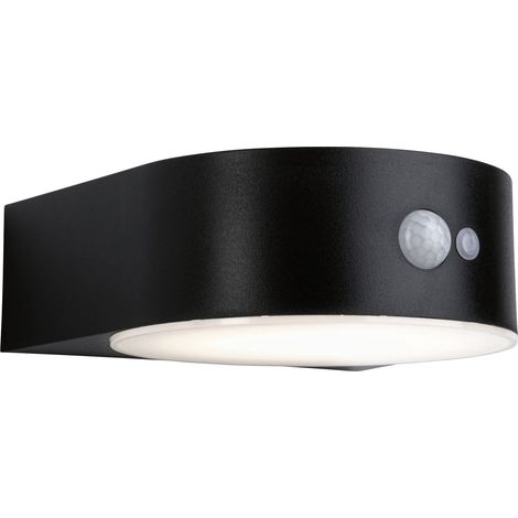 Paulmann LED Solarleuchte Eileen schwarz 17,5 x 19,8cm mit Bewegungsmelder LED Solarleuchte (1/2)