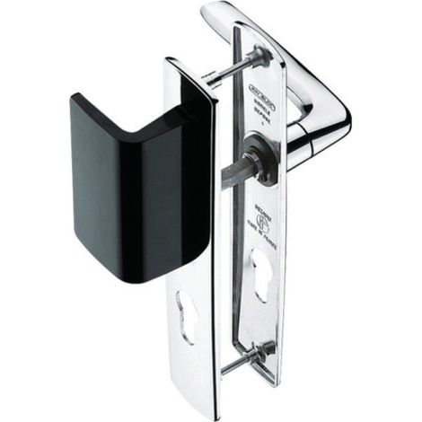 Poignées de porte sur plaque palière Double béquillage RIV BLOC - ASSA ABLOY BEZAULT Droite 70 Bec de cane