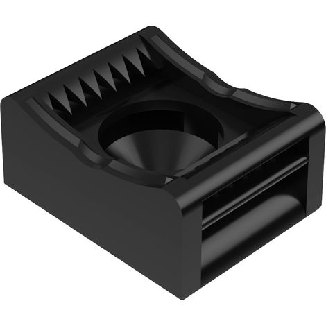 Hebotec KBS 4 - 20 Klettbandsockel zum Anschrauben   Schwarz 1 St. (1/5)