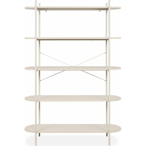 Etagère 5 niveaux beige 120 cm - Vara