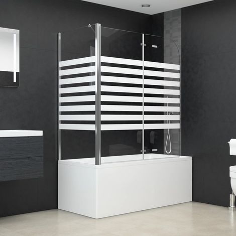 Cabine de douche 120x68x130 cm en verre trempé rayé