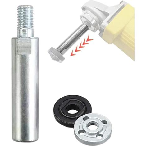 Arbre d'extension de polisseuse rotative - Puissante meuleuse d'angle Stable 5/8 Filetage M10 Tige d'extension Tige d'extension d'adaptateur de Filetage M10 pour meuleuse d'angle de