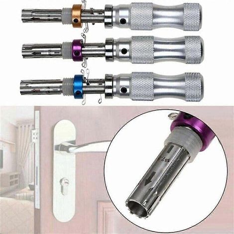 Jeu de 3 clés tubulaires (7 mm, 7,5 mm, 7,8 mm) et tournevis en acier inoxydable (1/4)