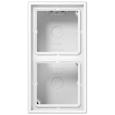 LS CUBE  Caja superfície 2 elementos blanco alpino JUNG LS582AWW
