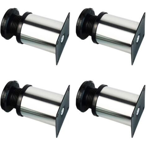 4x 80mm Pieds meuble de cuisine Pieds de Table pour DIY Tables/Chaises/Meuble Réglables (1/5)