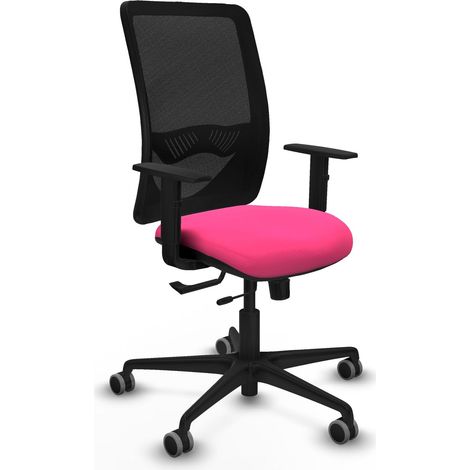 Silla de oficina piqueras y crespo Zulema negro mesh cuero (1/2)