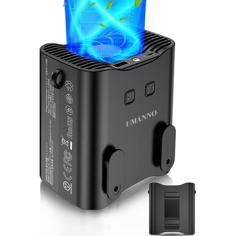 Ventilateur Portable Corps - 12000 mAh - 9500 tr/min - 3 Vitesses - Pour Travail Agricole Randonnée Plage - 1 Pièce (1/5)