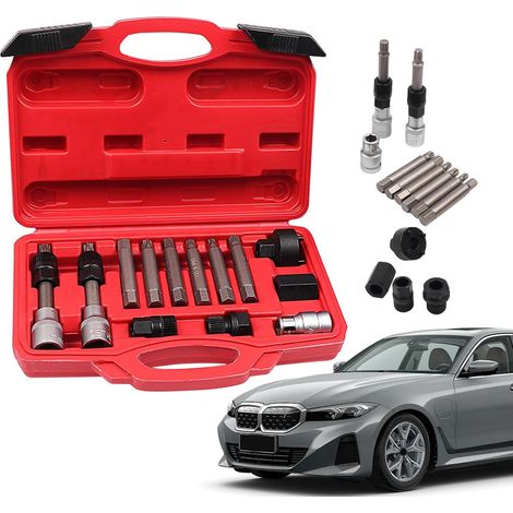 Kit d'outils d'alternateur de poulie – Extracteur robuste, extracteur de précision, extracteur de puulley de voiture pour mécaniciens Entretien de garage et atelier de poulie de baie de moteur (1/5)