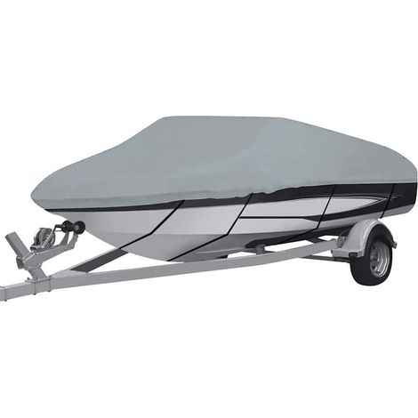 Funda gris para barco de 410x110x40 cm. (1/5)