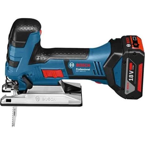 Bosch Professional – Scie sauteuse sans fil 18V avec 2 batteries 4Ah – Moteur Brushless pour coupes précises – Système SDS pour changement rapide de lame