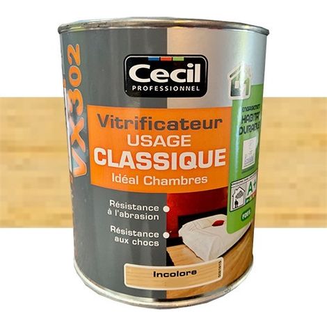 CECIL VX302 Vitrificateur Incolore Brillant 2,5 L