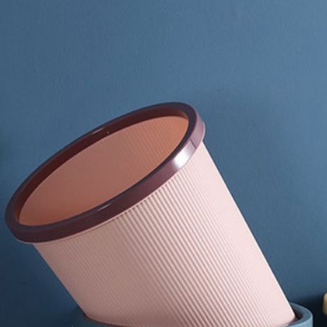 Poubelle Design Sans Couvercle - Modern Plastique Résistant Grande Rose - 27.5x30.8cm pour Salle de Bain Cuisine Salon - 1x Conteneur Déchets (1/5)