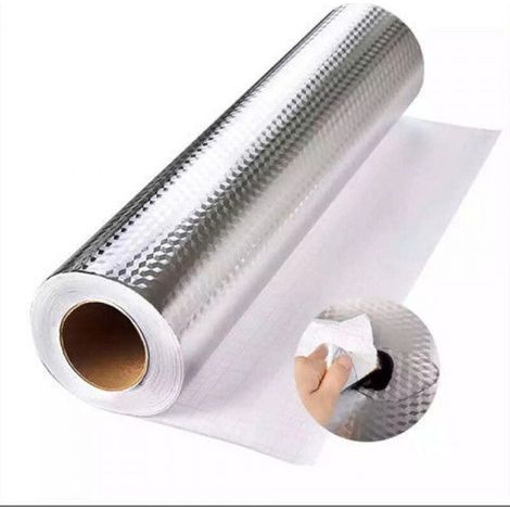 Dreidimensionale grid-1 rolle von selbst-adhesive aluminium folie 40cm 5M aluminium folie kochen