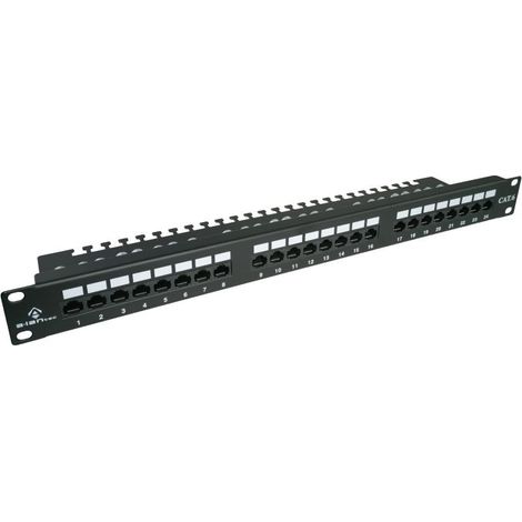 Panneau de brassage Alantec PK001 UTP cat.6. 24 ports LSA avec châssis 1U 19".