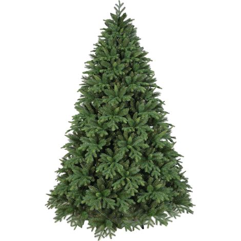 Albero di Natale Realistico Foglie Pvc Pe Superfolto Verde Apertura Rapida 210 cm - 2971 Rami