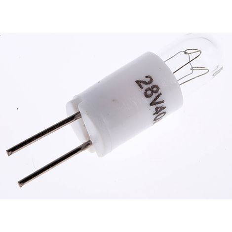 Ampoule RS PRO 28 V 40 mA, 2 broches