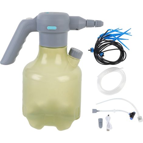Pulvérisateur Électrique Intelligent 3L Arrosage Automatique Goutte-à-Goutte et Brumisation Batterie Rechargeable Jaune (1/5)