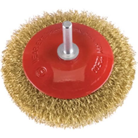 SPAZZOLA CIRCOLARE CONICA Ø mm 90 - gambo mm 6