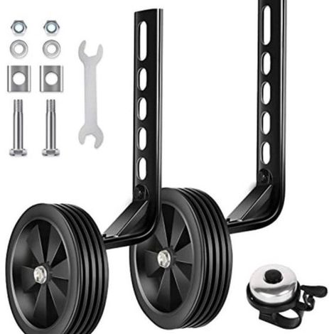 Accessori rinforzati per biciclette per bambini da 12 a 20 pollici, rotelle di supporto irrobustite e supporti aggiuntivi per le ruote. (1/4)