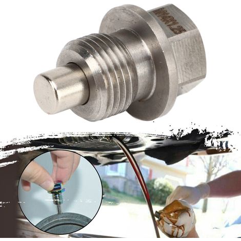 Magnetische Ölablassschraube M14x1,25 mm, Motorölablassschraube aus Edelstahl mit Kupferdichtung, ersetzt DP015 (wird paarweise verkauft) (1/5)