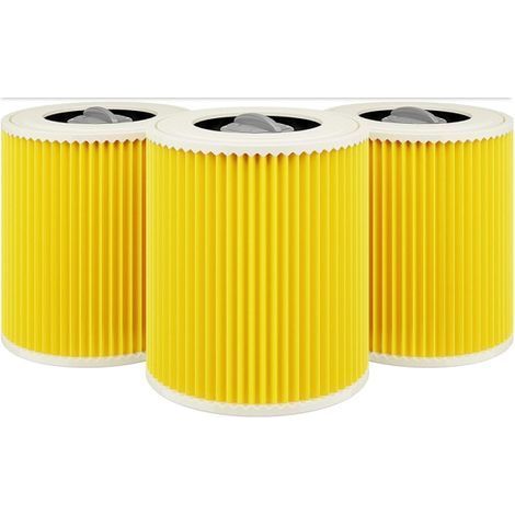 Lot de 3 cartouches filtrantes pour aspirateur Kärcher WD3 Premium (1/5)