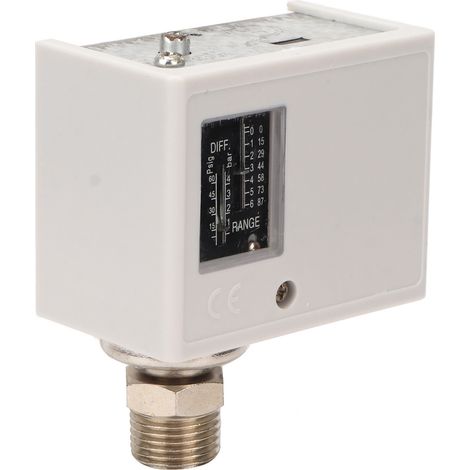 Interrupteur Pneumatique SPC-106E 6kg, Contrôleur de Pression pour Chaudières, Compresseurs d'Air, Sécheurs Frigorifiques et Refroidisseurs, Interface 4 Voies, AC125V/AC250V. (1/5)