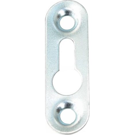 Lot de 10 crochets de suspension en Métal, Argent, 100% Métal, 42 x 12,5 mm, 4 kg max, Armoire, Cuisine, Garde-robe, Montage mural (1/2)