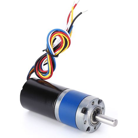 Moteur électrique CC sans balais à réduction de vitesse, engrenage métallique 36 mm, torsion élevée, faible bruit, 24 V (1600 tr/min) (1/5)