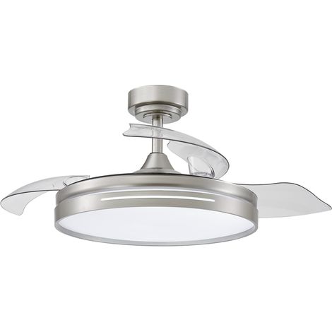 Ventilador Dc 59w Micenas Niquel 4asp.transp.106d 6velocidades 6980lm 3colores Remoto,reg.intensidad,memoria Y Temporizador 26 (1/3)