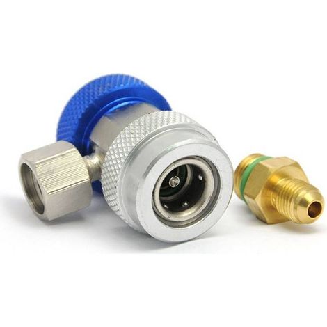 Multitanks – Raccord rapide QC-L R134A – Adapté pour circuits basse pression – Filetage 1/4 SAE mâle – Verrouillage rapide pour climatisation automobile