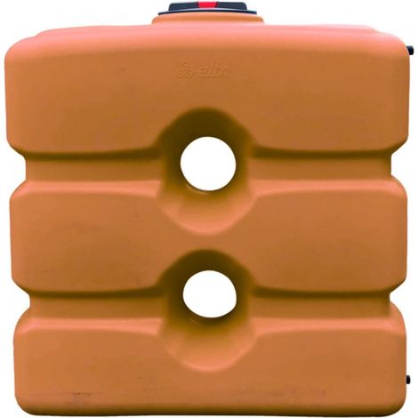 Cuve récupération eau de pluie 800L - Réservoir aérien compact Terracotta - Polyéthylène - ELBI CPN (1/5)