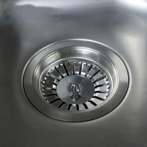 Bouchon De Bonde - Crépine Évier Acier Inoxydable Diamètre 84 mm - Pour Cuisine Et Salle De Bain - 1 Pièce (1/4)